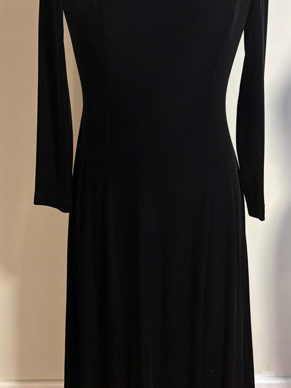 Cachet vintage faux fur collar dress rare find size six